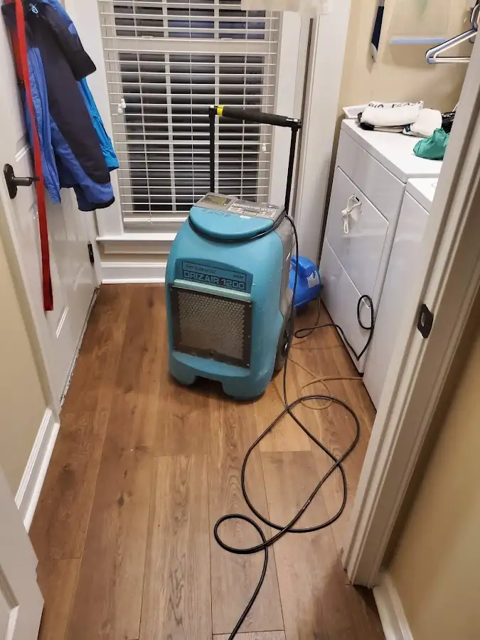 Commercial dehumidifier deployed for Flood Damage Cleanup in Marlborough